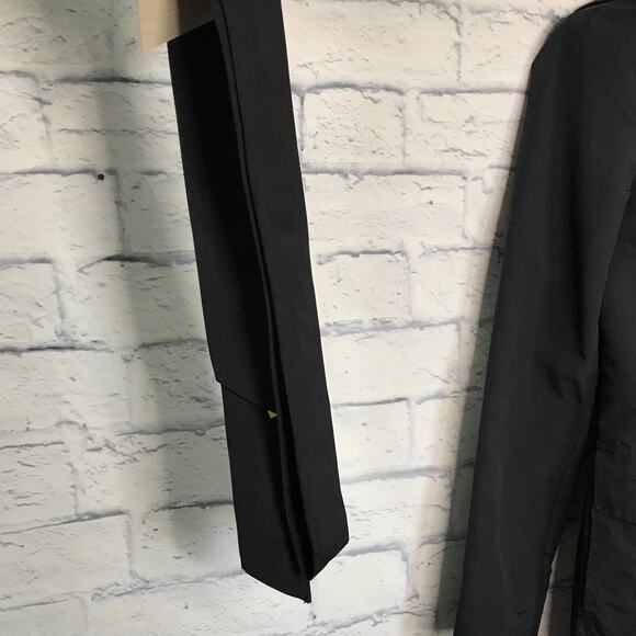 Navy Blue Ellen Tracy Raincoat - Picture 5 of 10